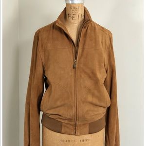 Men’s Brooks Brothers “346” Suede Bomber Jacket